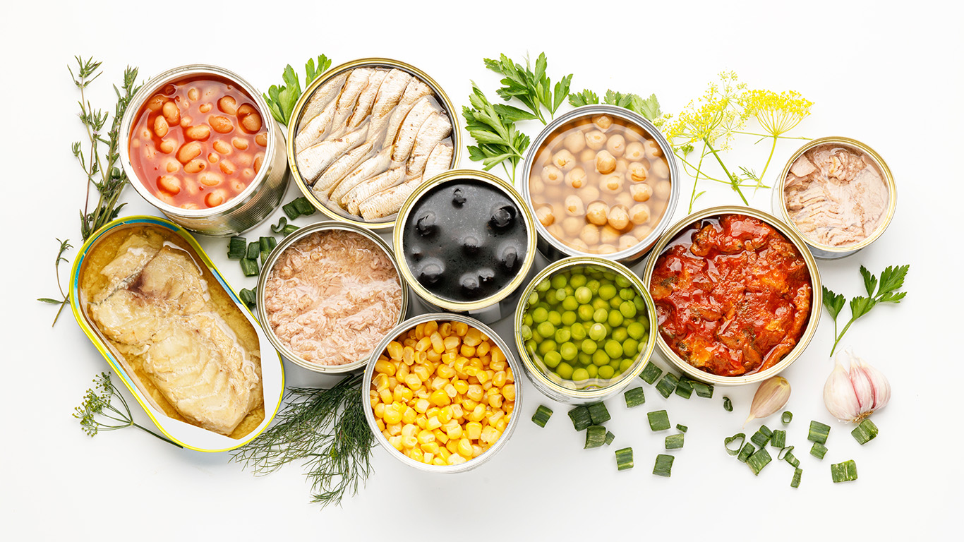 Conservation des aliments - Boite de conserve appertisation_
